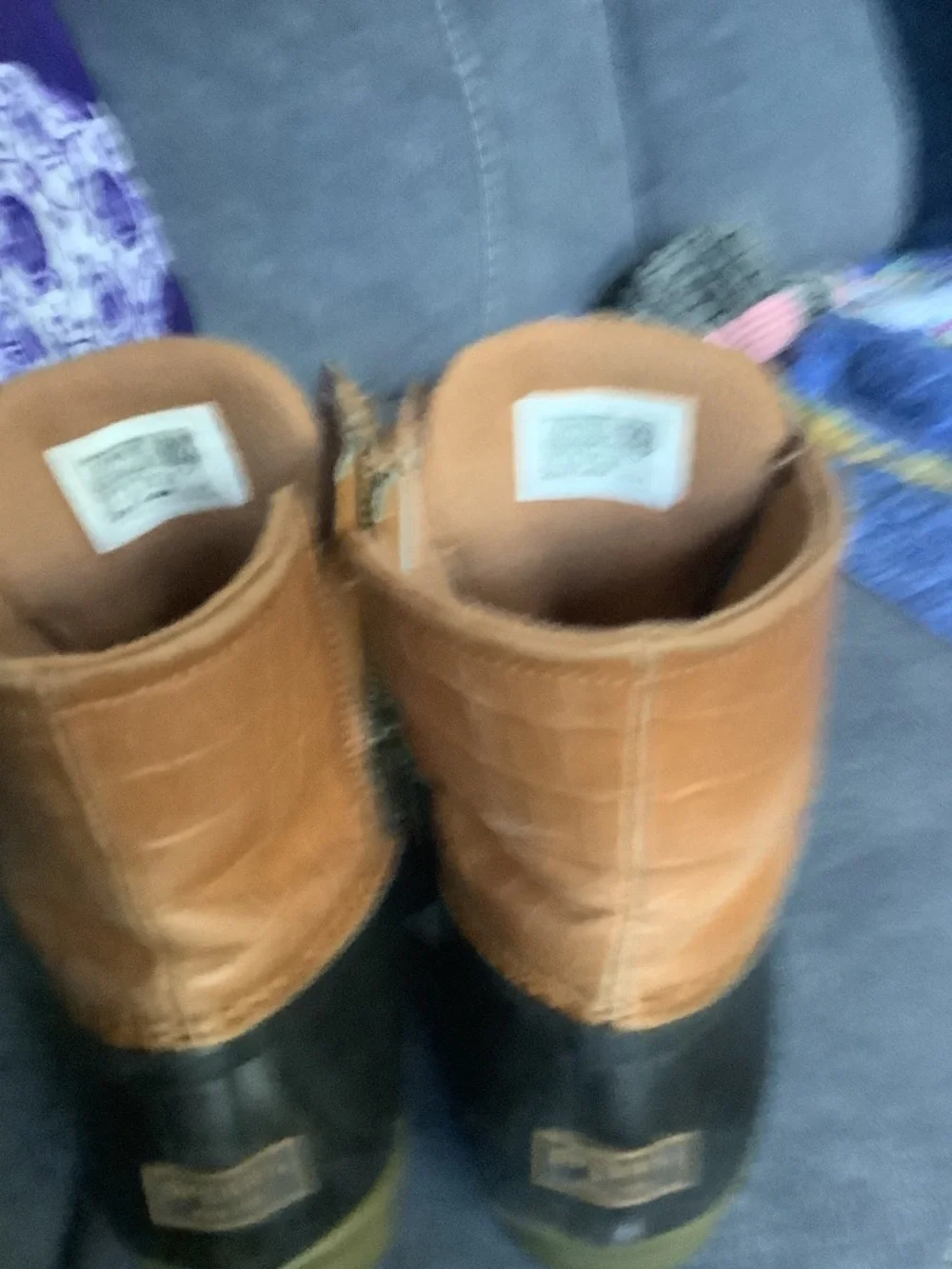 Sperry Brown Leather and Black Rubber‎ Duck Boots